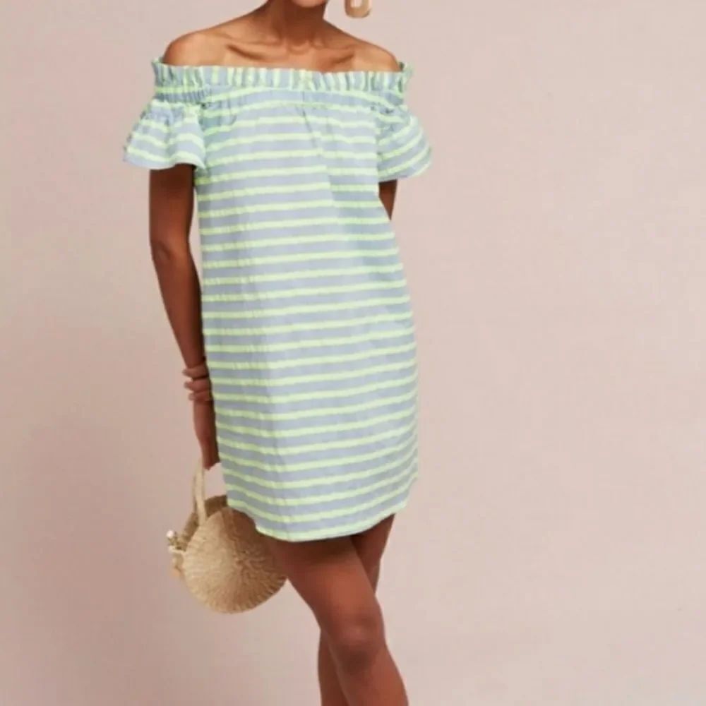 Anthropologie Corey Lynn Catler off shoulder dress size medium